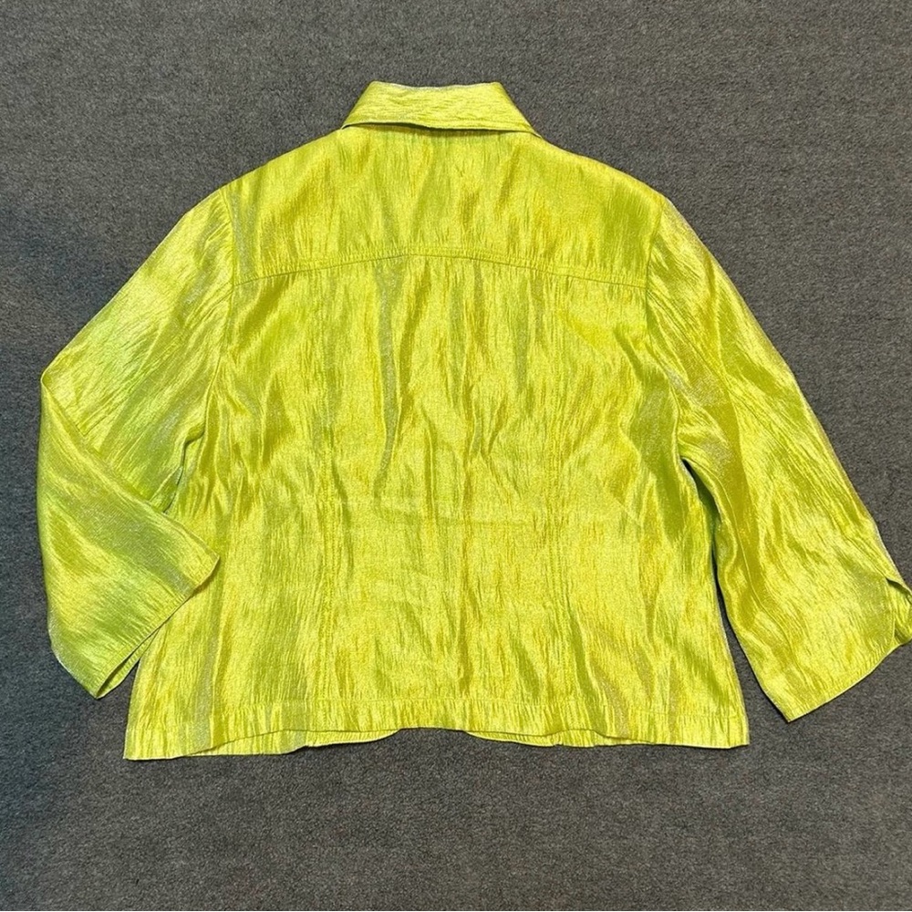Ruby Rd. Shiny Green Jacket - Picture 5 of 5